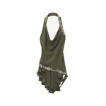 Alexander McQueen Floral Embroidery Asymmetric Top