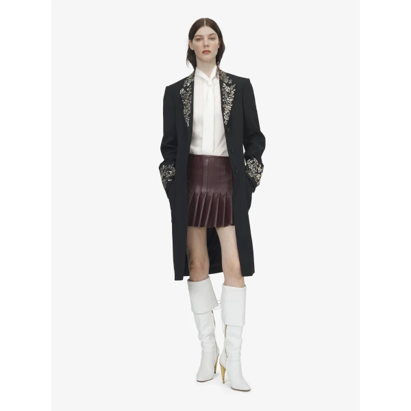 Alexander McQueen Floral Embroidery Coat, view 2