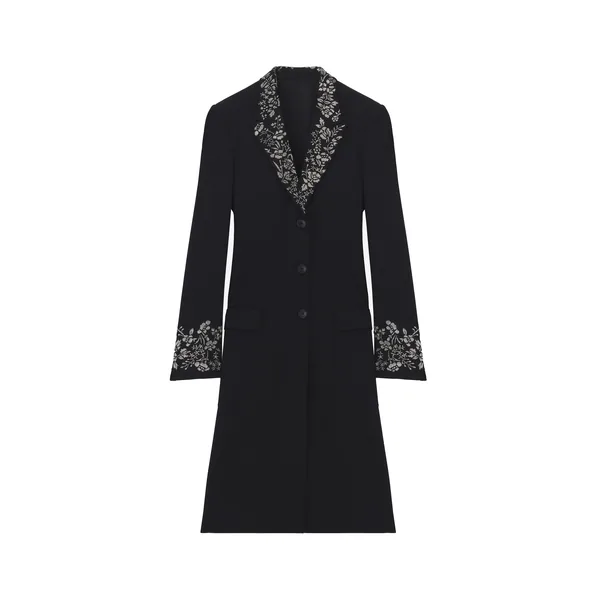 Floral Embroidery Coat