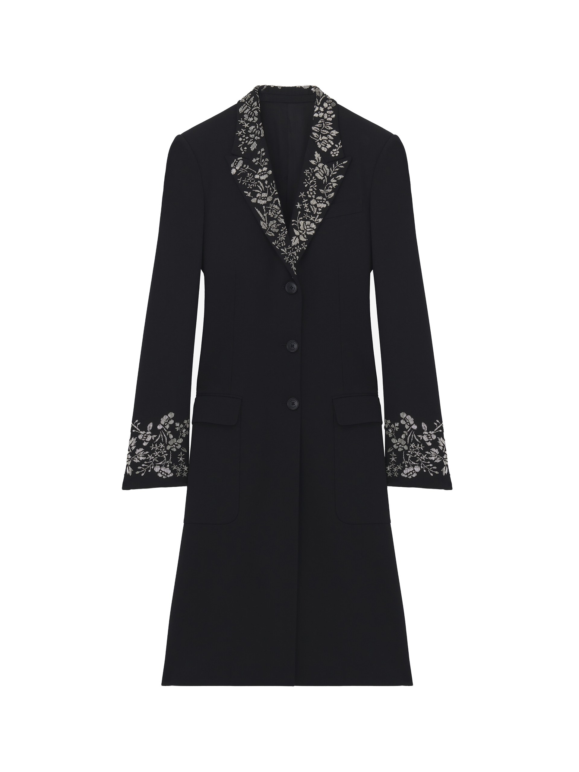 Alexander McQueen Floral Embroidery Coat