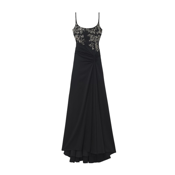 Alexander McQueen Floral Embroidery Evening Dress