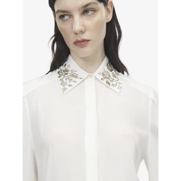Alexander McQueen Floral Embroidery Shirt, view 5