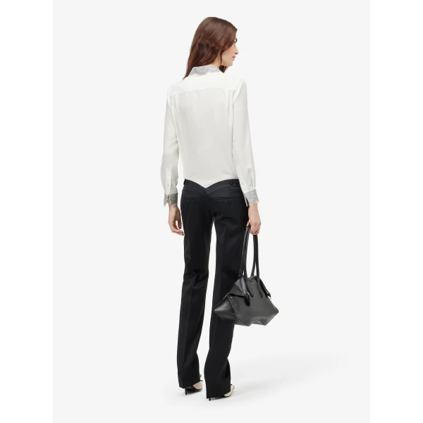 Alexander McQueen Floral Lace Detail Shirt, view 4