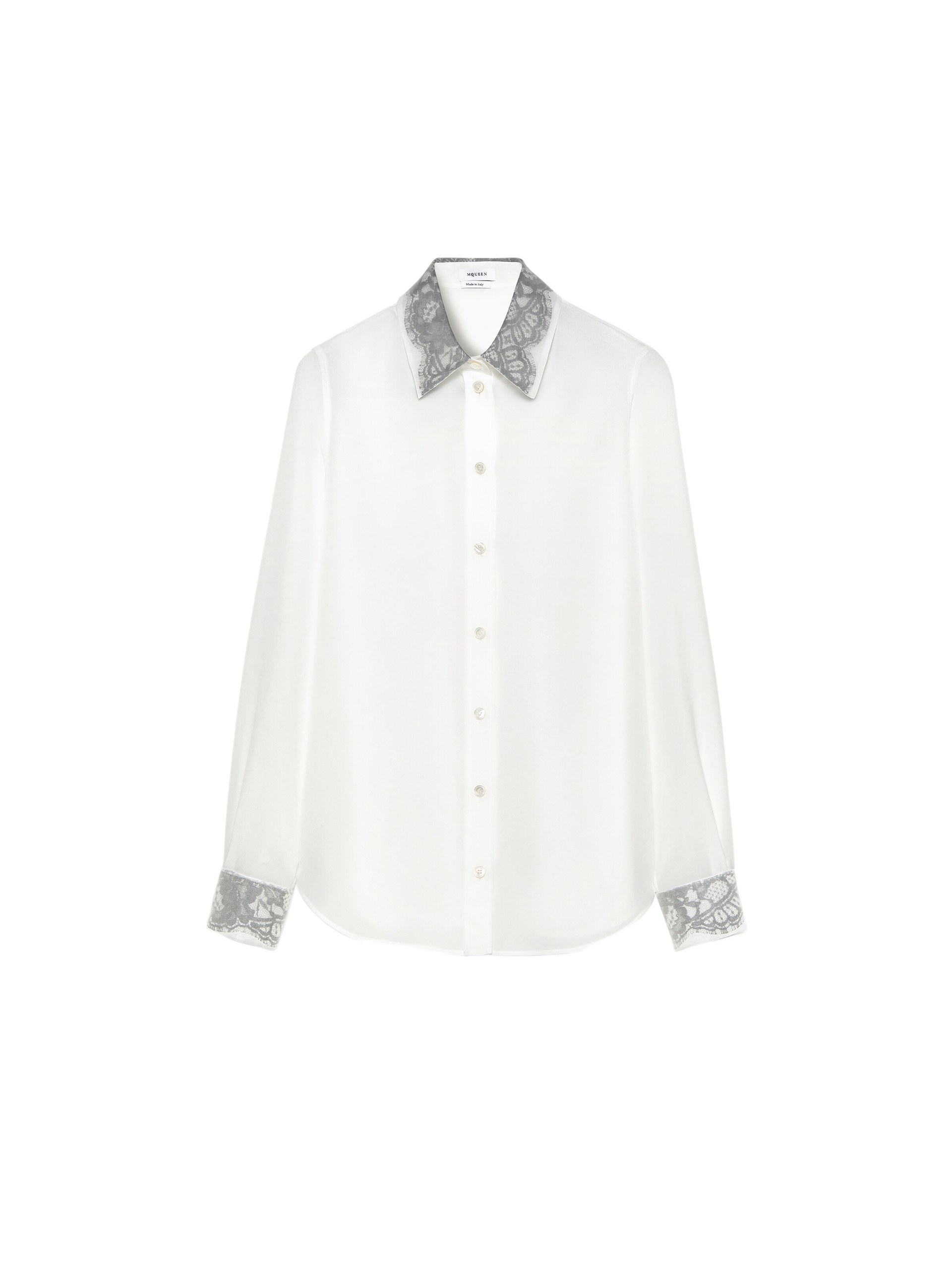 Alexander McQueen Floral Lace Detail Shirt