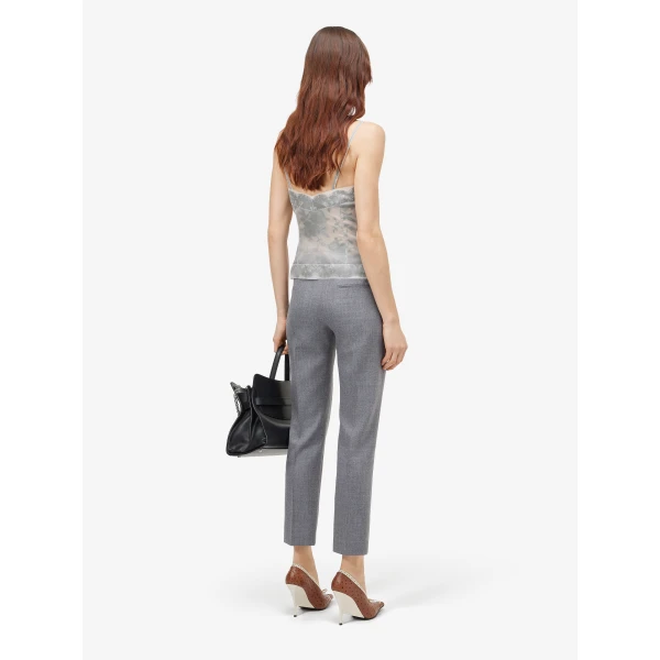 Alexander McQueen Floral Lace Organza Top, view 4