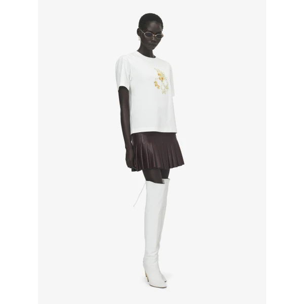 Alexander McQueen Floral Skull T-shirt Top, view 3