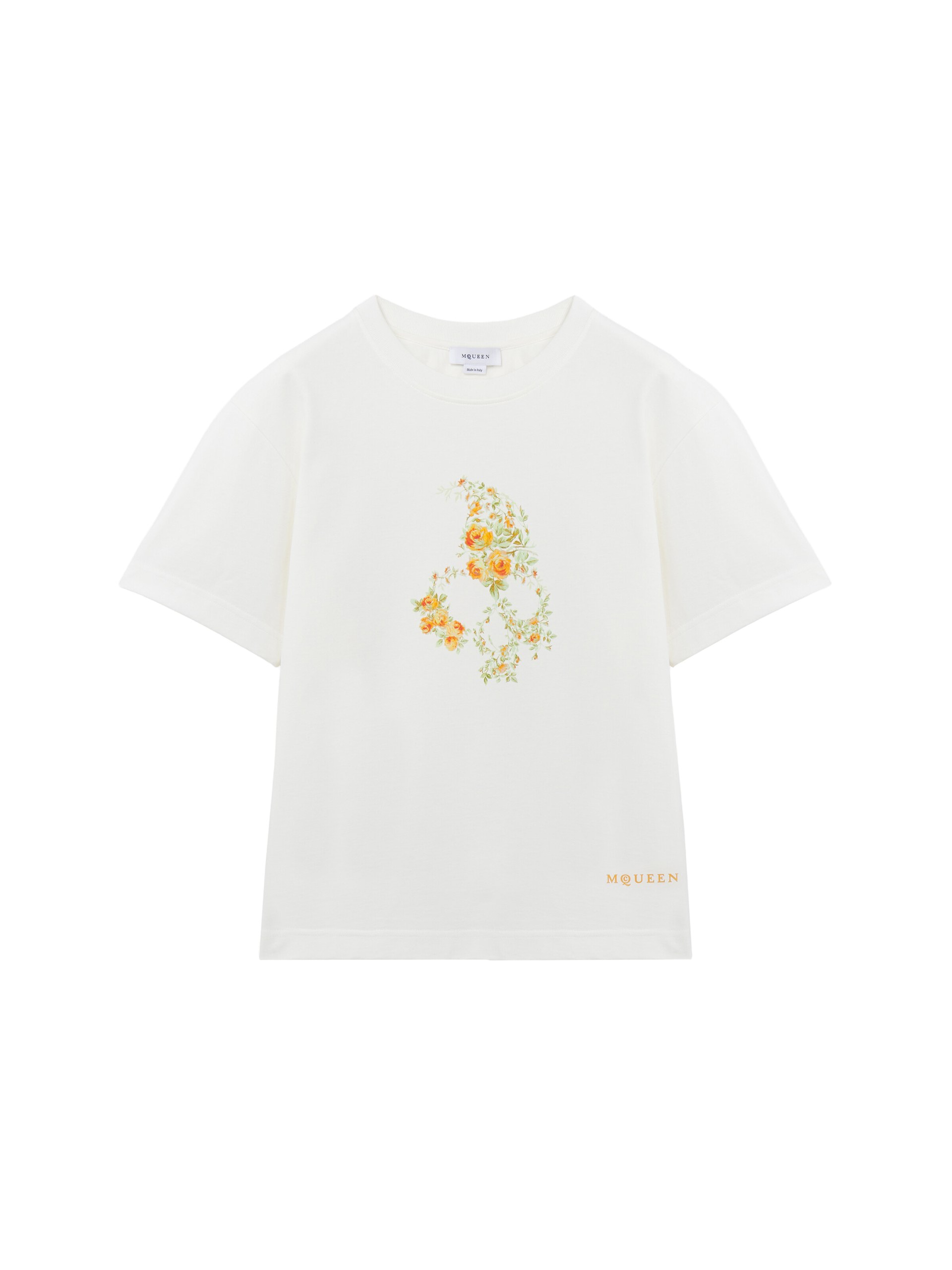 Alexander McQueen Floral Skull T-shirt