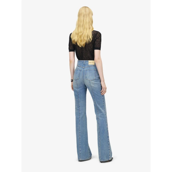 Alexander McQueen Fold Over Waist Jeans, view 4