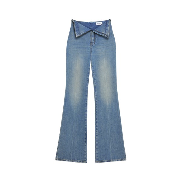 Alexander McQueen Fold Over Waist Jeans