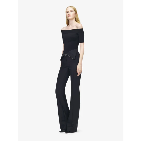 Alexander McQueen Fold Over Waist Trousers, view 3