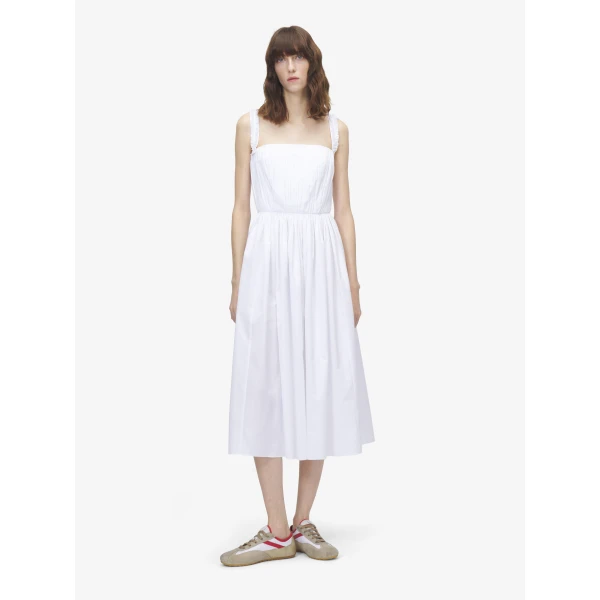 Alexander McQueen Gathered Midi Dress, view 2