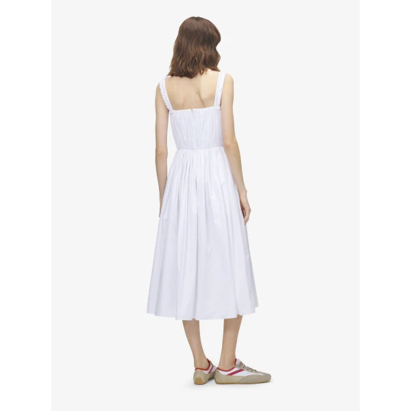 Alexander McQueen Gathered Midi Dress, view 4
