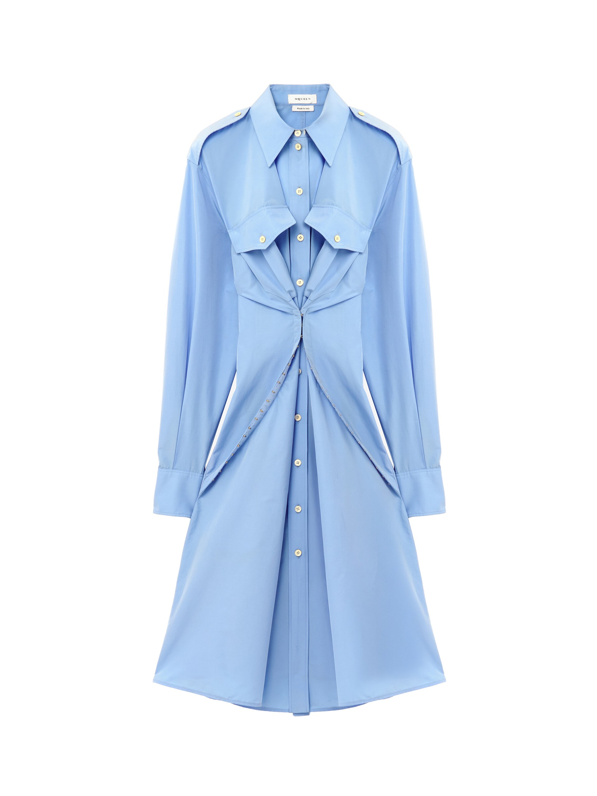 Alexander McQueen Gathered Shirt Dress