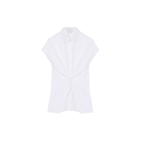 Alexander McQueen Gathered Short-Sleeved Shirt