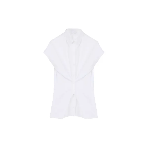 Alexander McQueen Gathered Short-Sleeved Shirt