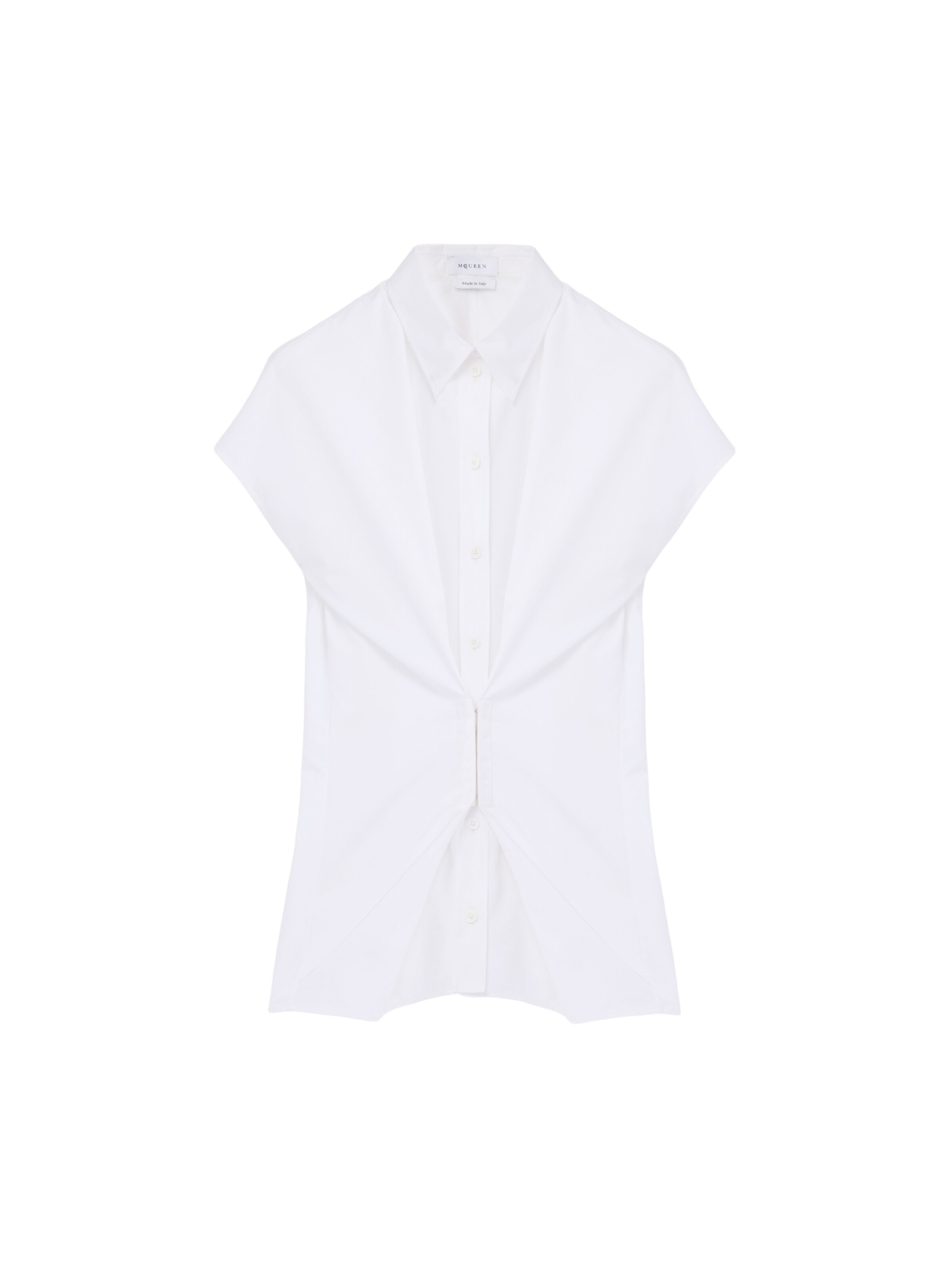 Alexander McQueen Gathered Short-Sleeved Shirt