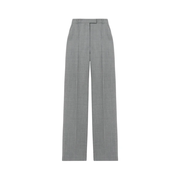 Alexander McQueen Grisaille Wool Tailored Trousers