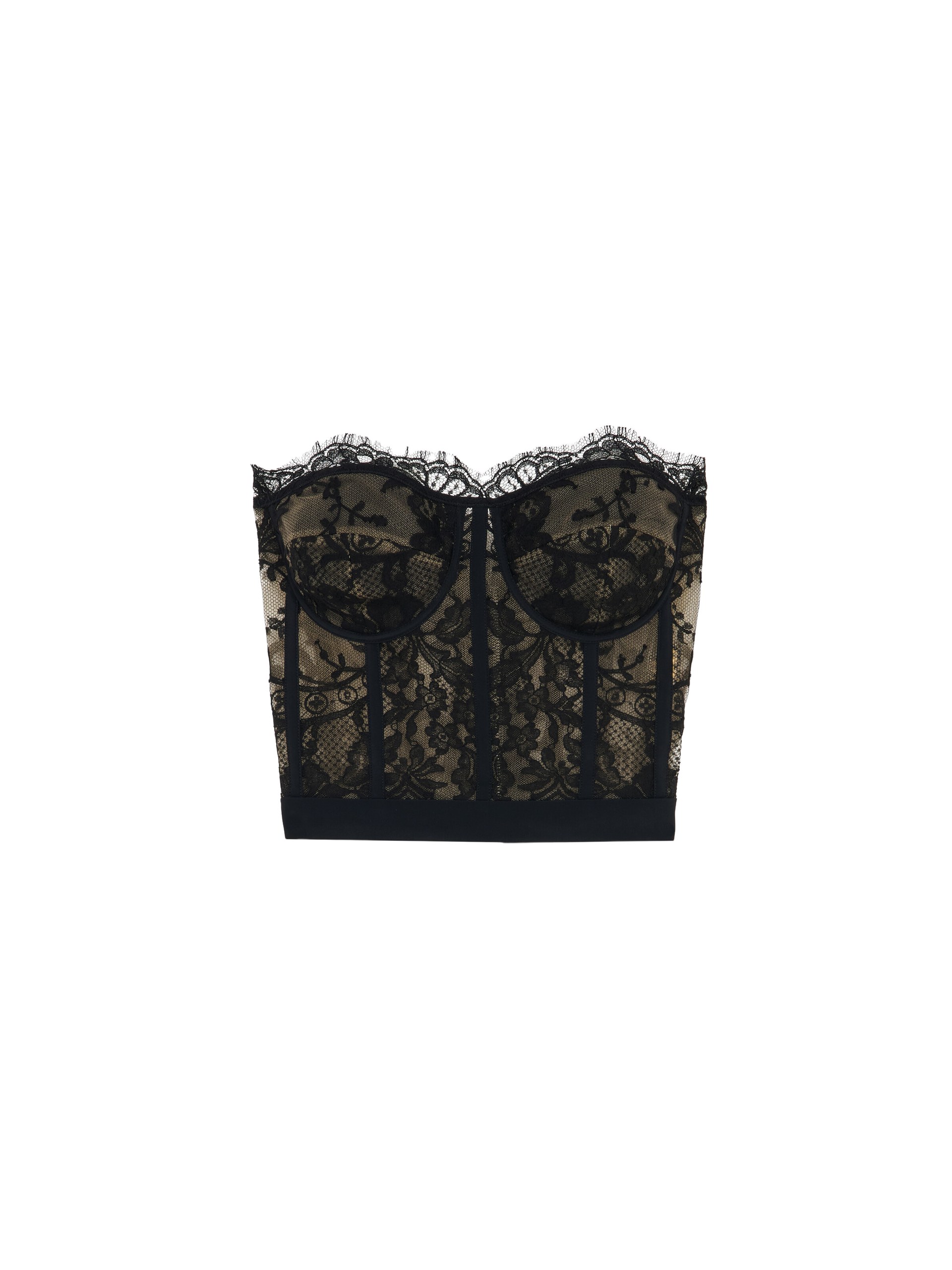 Alexander McQueen Lace Corset in Black