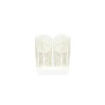 Alexander McQueen Lace Corset in White Top