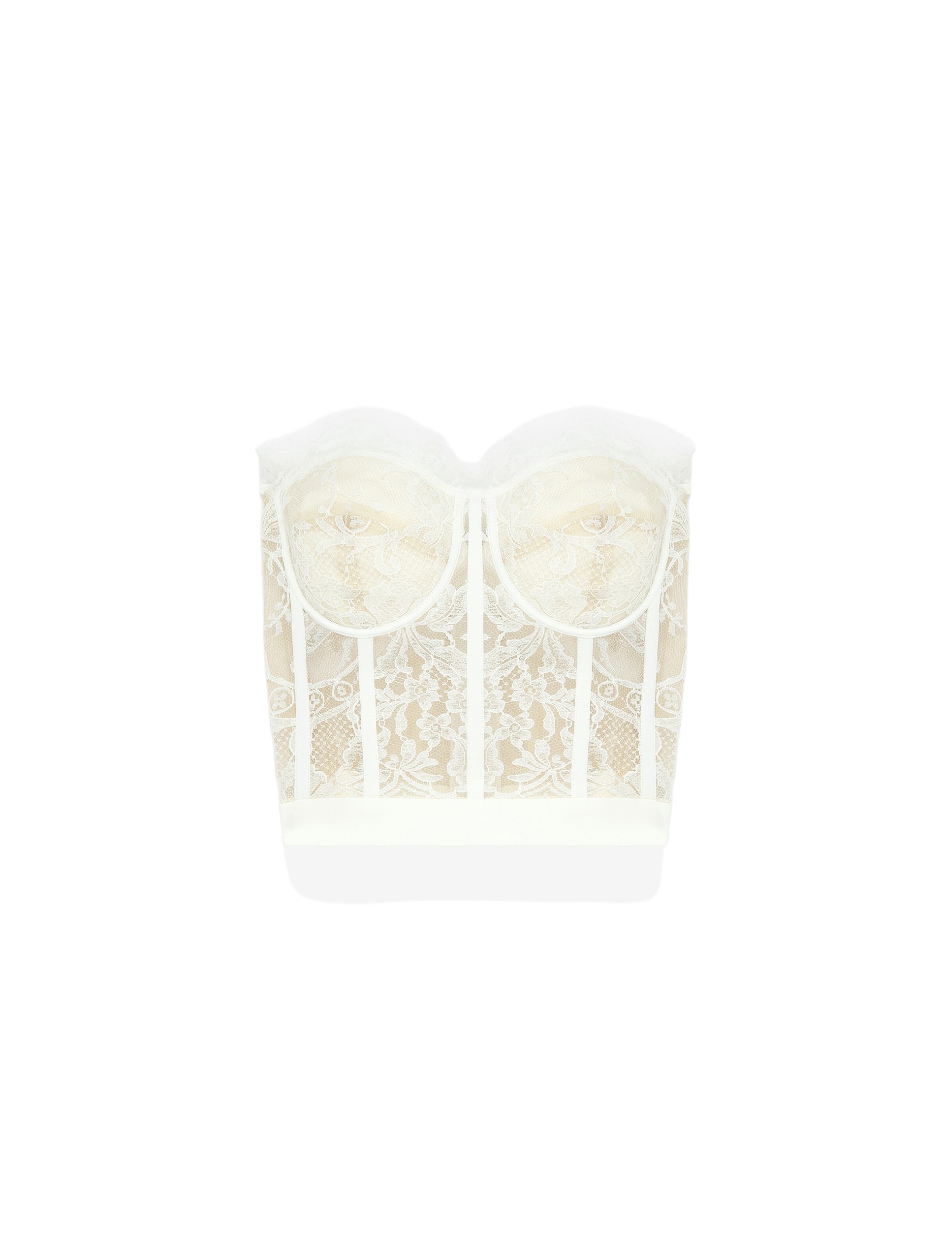 Alexander McQueen Lace Corset in White