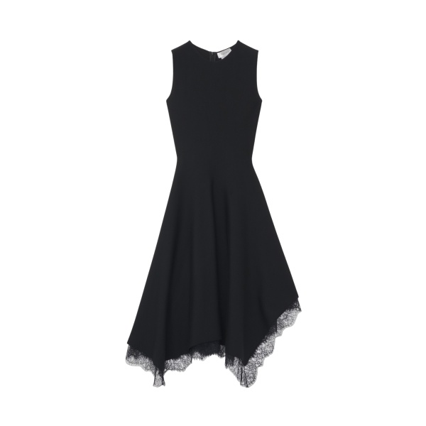 Alexander McQueen Lace Detail Asymmetric Dress