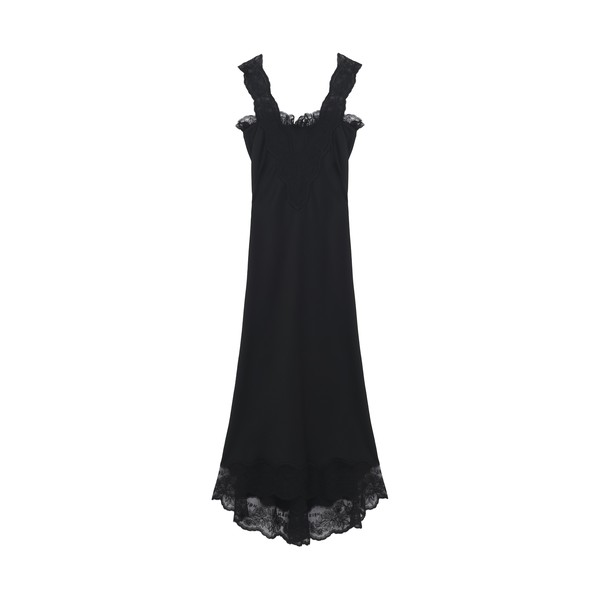 Alexander McQueen Lace Trim Midi Dress