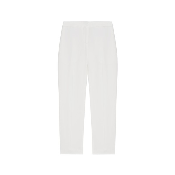 Alexander McQueen Leaf Crepe Cigarette Trouser in Light Ivory