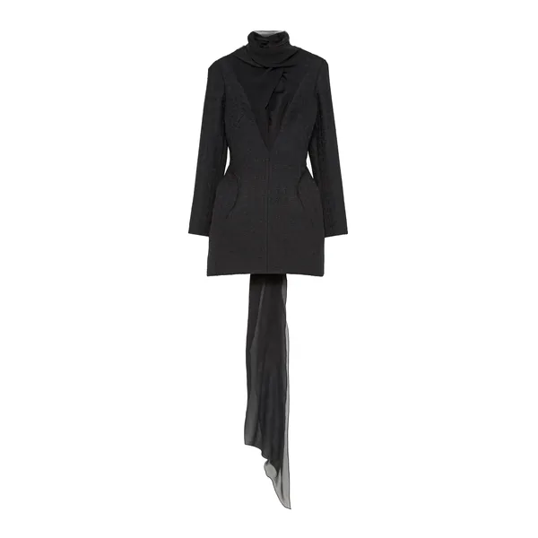 Alexander McQueen Light Tweed Evening Dress