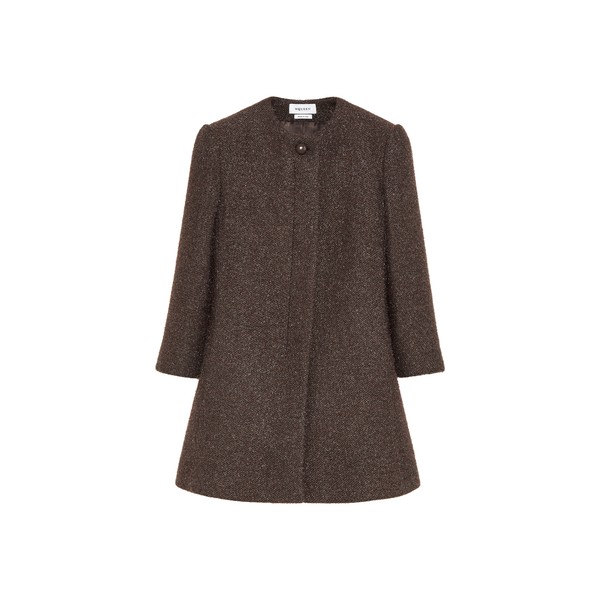 Alexander McQueen Metallic Tweed Coat