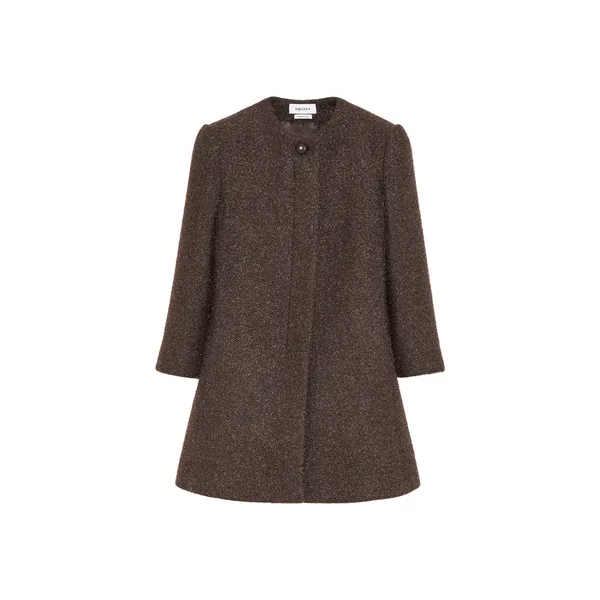 Metallic Tweed Coat