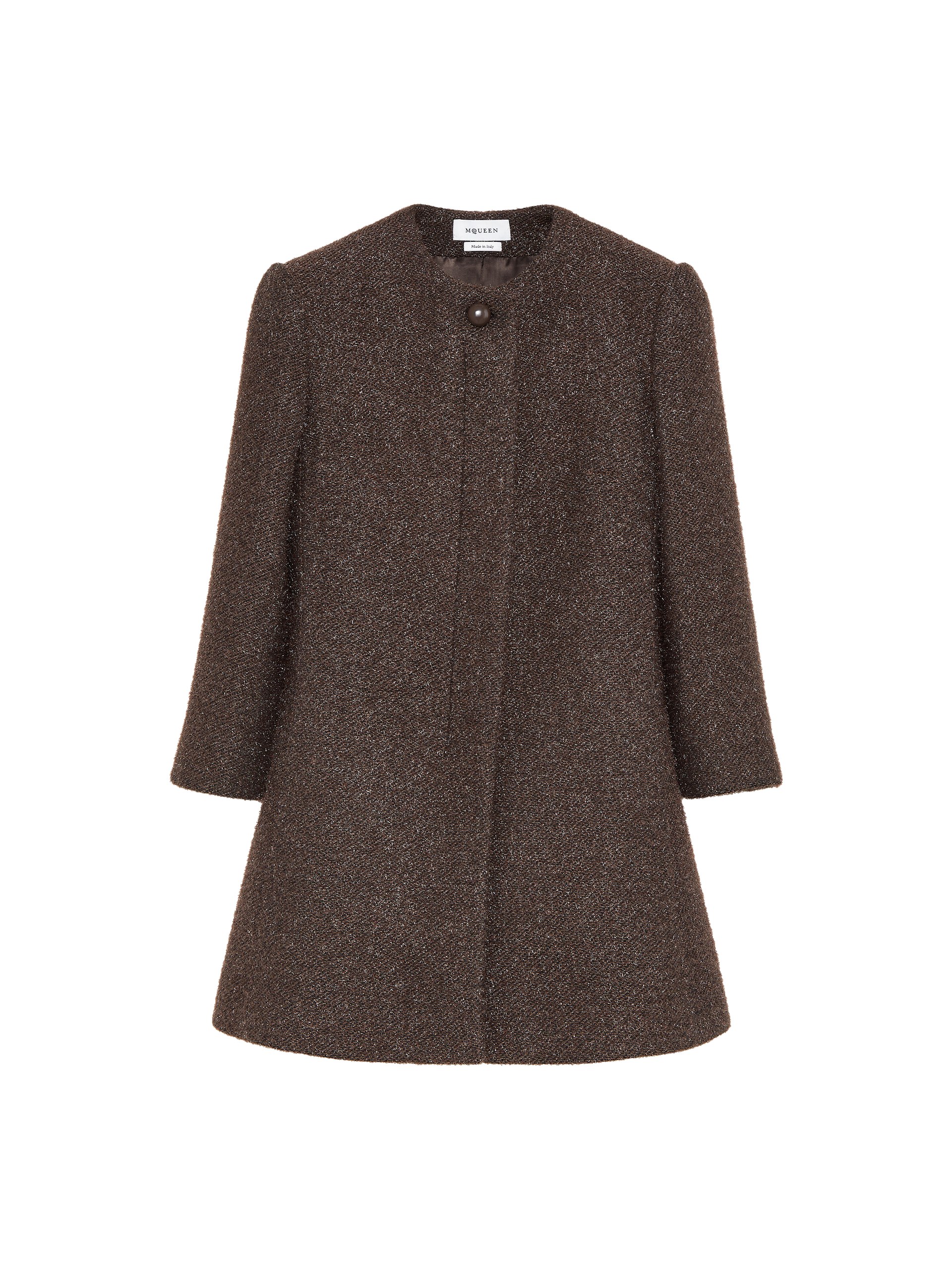 Alexander McQueen Metallic Tweed Coat