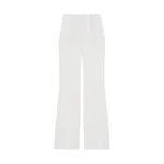 Alexander McQueen Narrow Bootcut Trousers in Light Ivory