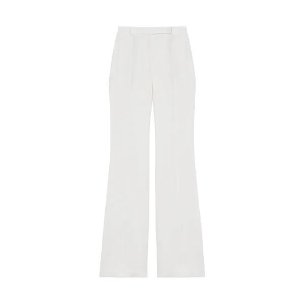 Alexander McQueen Narrow Bootcut Trousers in Light Ivory