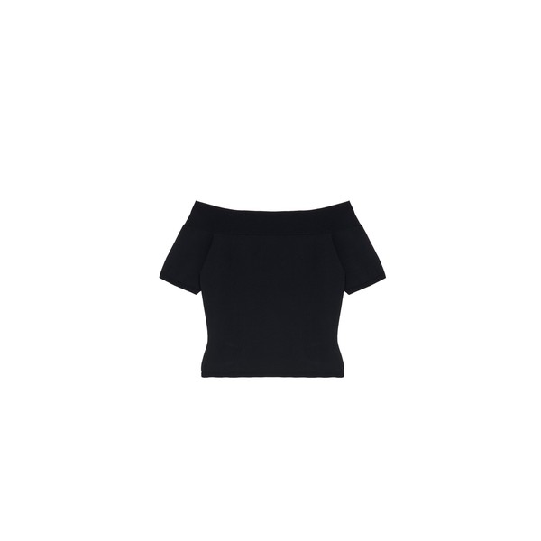 Alexander McQueen Off-The-Shoulder Knit Top