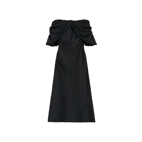 Alexander McQueen Off-the-shoulder Draped Evening Dress