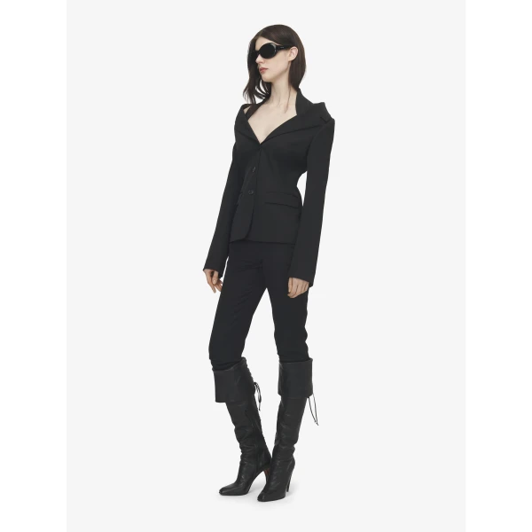 Alexander McQueen Off-the-shoulder Harness Jacket, view 3