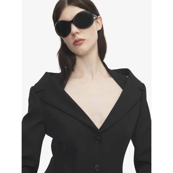 Alexander McQueen Off-the-shoulder Harness Jacket, view 5
