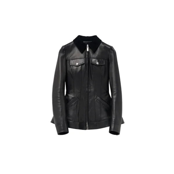 Peplum Leather Jacket