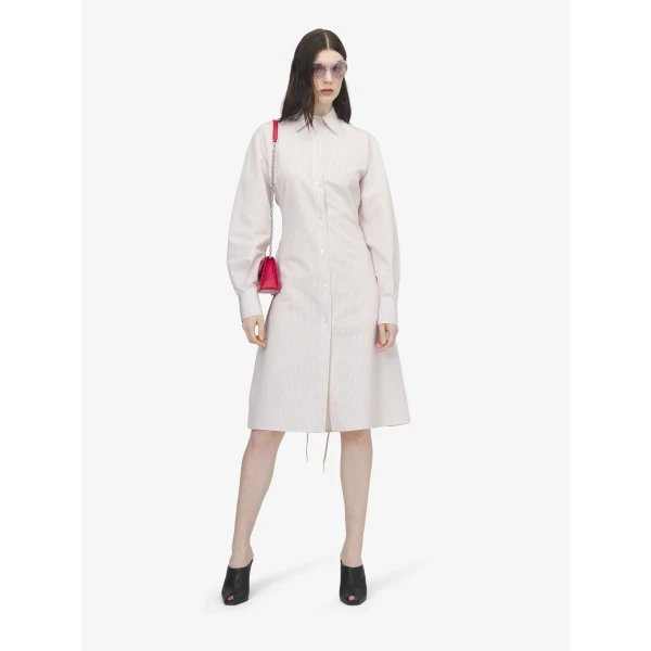 Alexander McQueen Pinstriped Shirt Dress, view 2