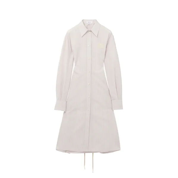 Alexander McQueen Pinstriped Shirt Dress