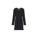 Alexander McQueen Pointelle Knit Mini Dress in Black