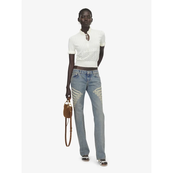 Alexander McQueen Pointelle Knit Top, view 2