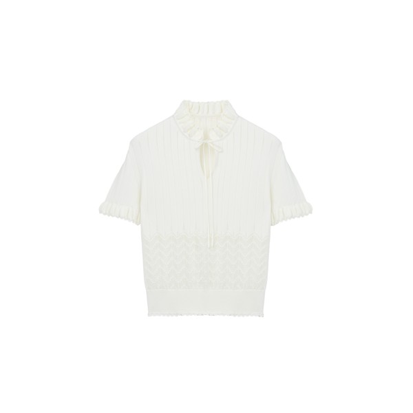 Alexander McQueen Pointelle Knit Top