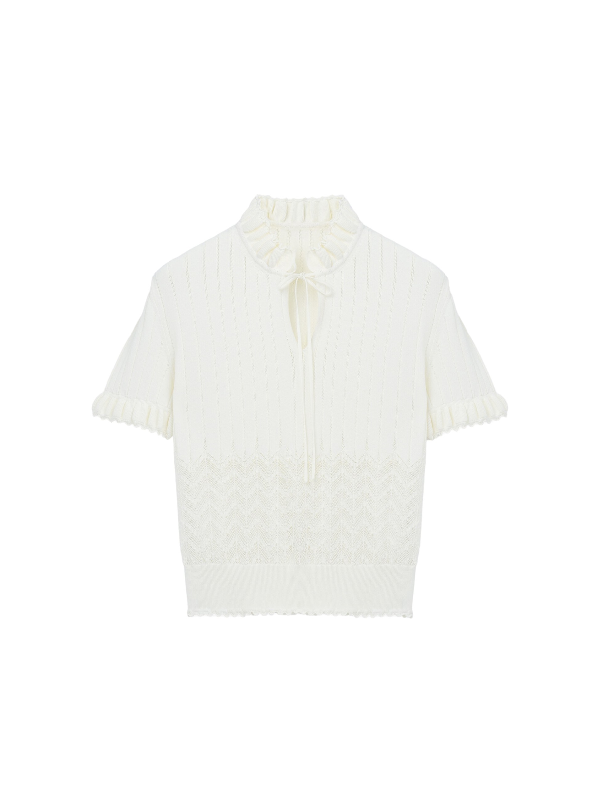 Alexander McQueen Pointelle Knit Top