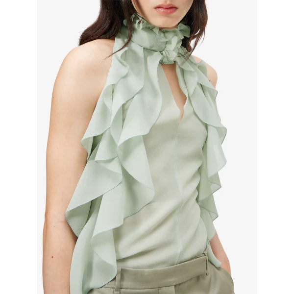 Alexander McQueen Ruffle Top, view 5