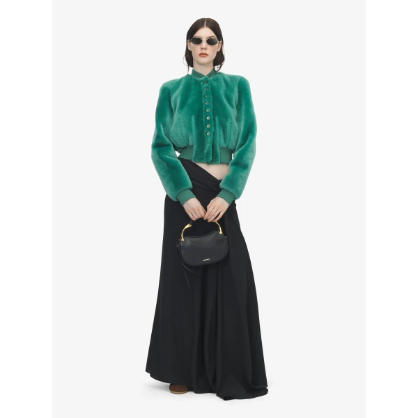 Alexander McQueen Shearling Bomber Jacket, view 2