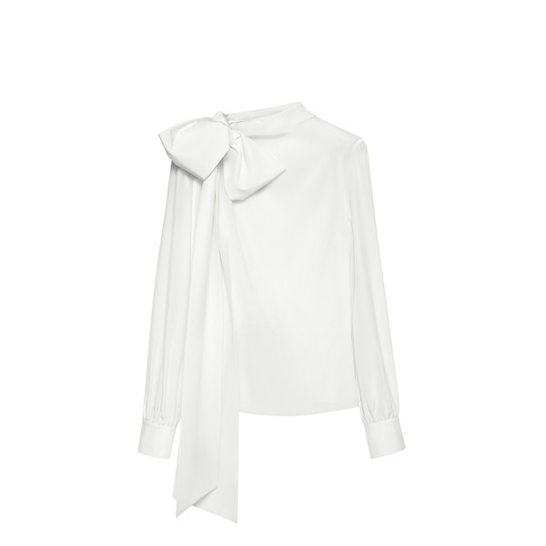 Alexander McQueen Shoulder Bow Blouse