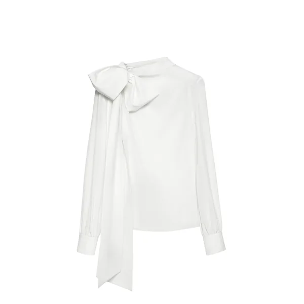 Alexander McQueen Shoulder Bow Blouse