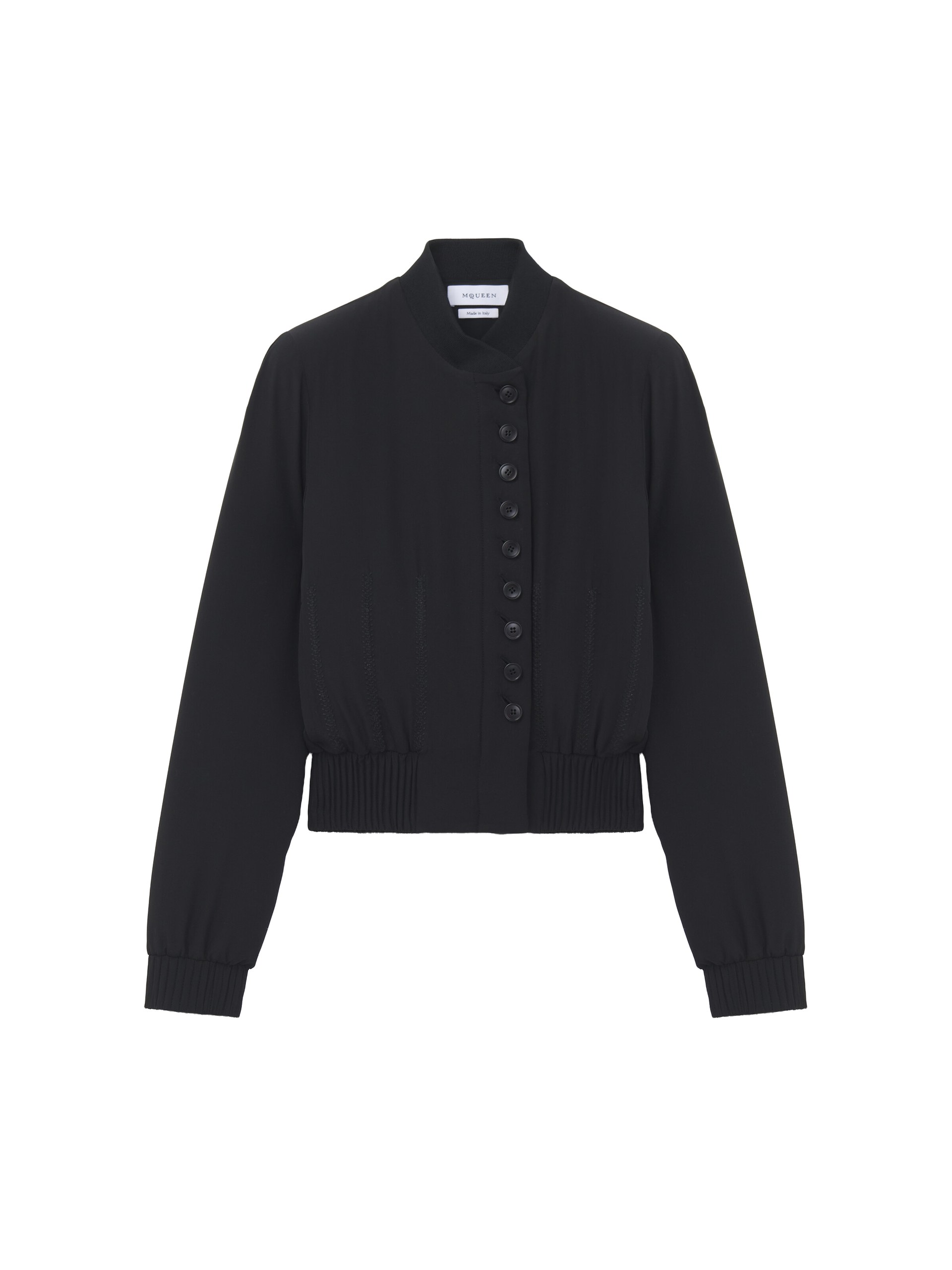 Alexander McQueen Silk Bomber Jacket