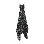 Alexander McQueen Silk Skull Print Evening Dress